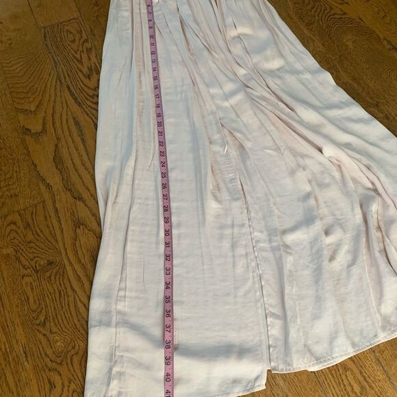 𝅺Forever 21 Y2K Blush‎ Split Pleated  Maxi Skirt Whimsigoth Festival - Picture 5 of 9